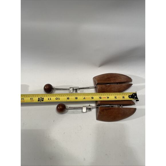 Vintage Florsheim Split Toe Wood Shoe Tree Stretchers Adjustable - Picture 4 of 6